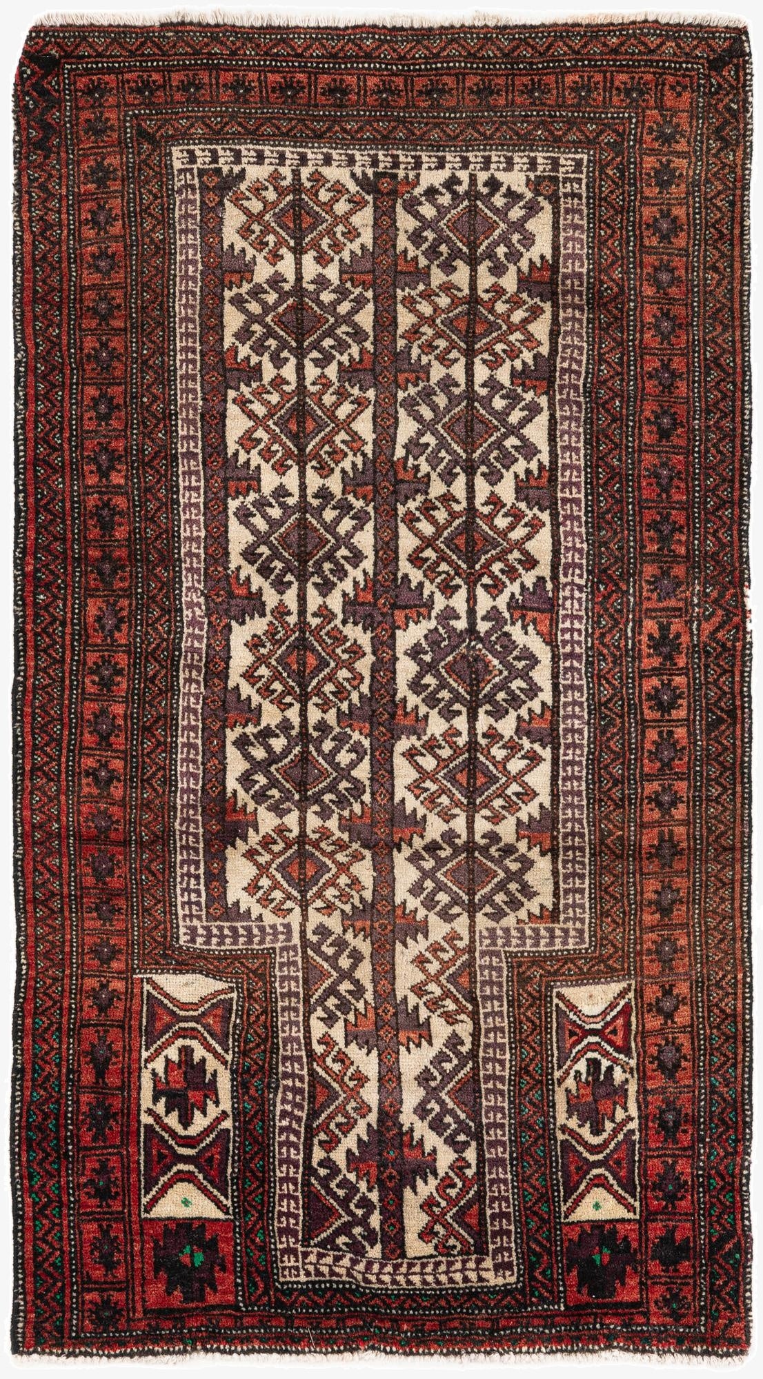  2' 5 x 4' 4 Hamedan Wool Rug