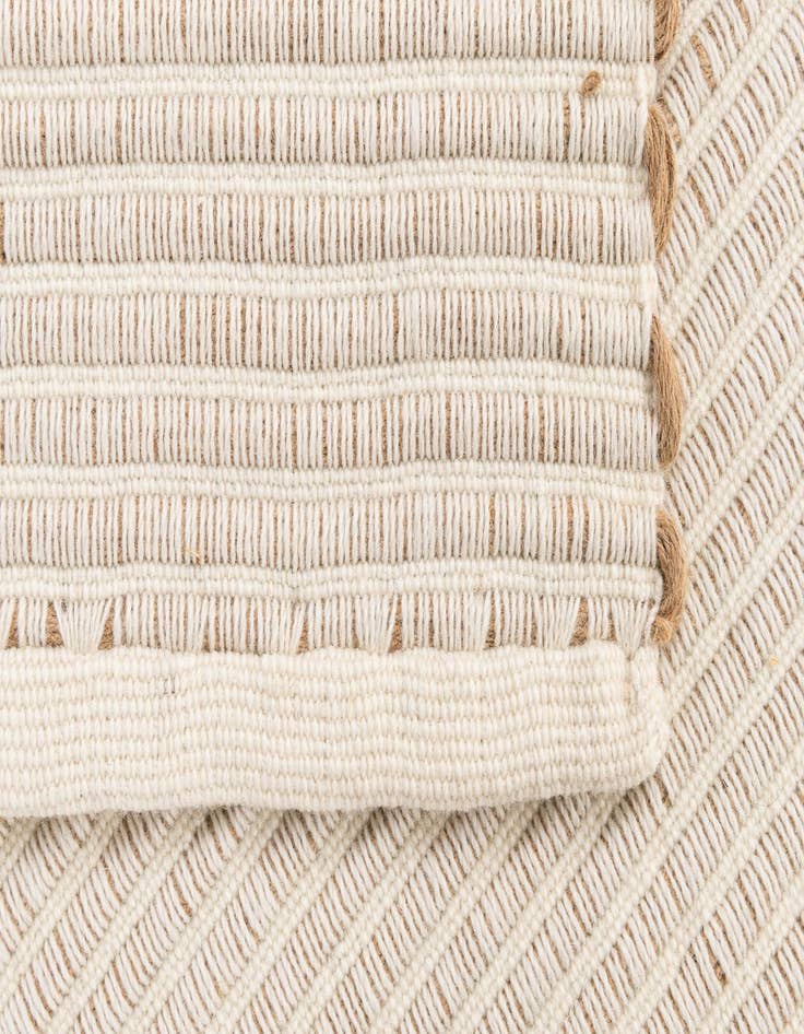 Detail image of  2' 1 x 3' 3  Hand Woven Hand Braided Jute Rug