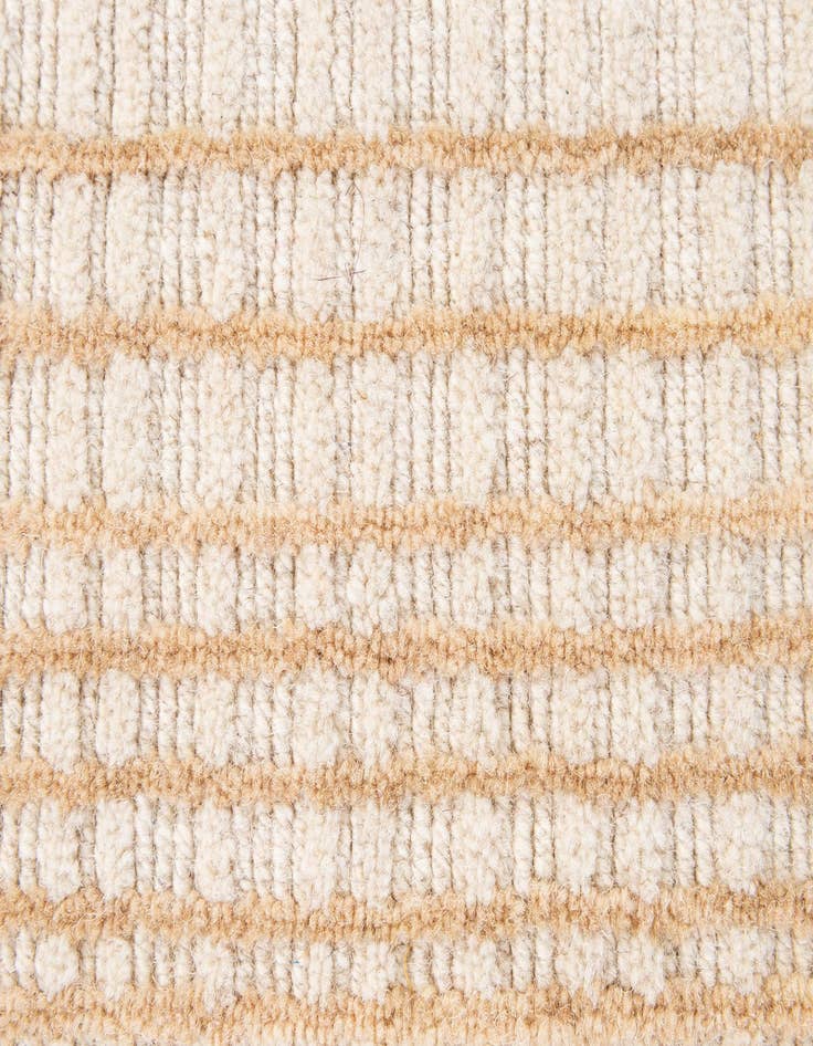 Detail image of  2' 1 x 3' 2  Hand Woven Hand Woven Chindi Cotton Wool Rug