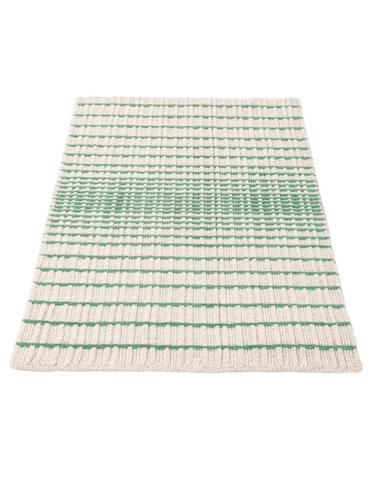 Detail image of  2' 2 x 3' 2  Hand Woven Hand Woven Chindi Cotton Wool Rug