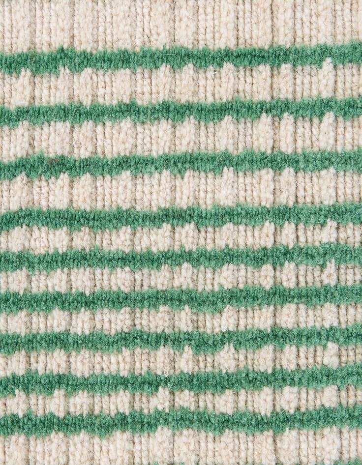 Detail image of  2' 2 x 3' 2  Hand Woven Hand Woven Chindi Cotton Wool Rug