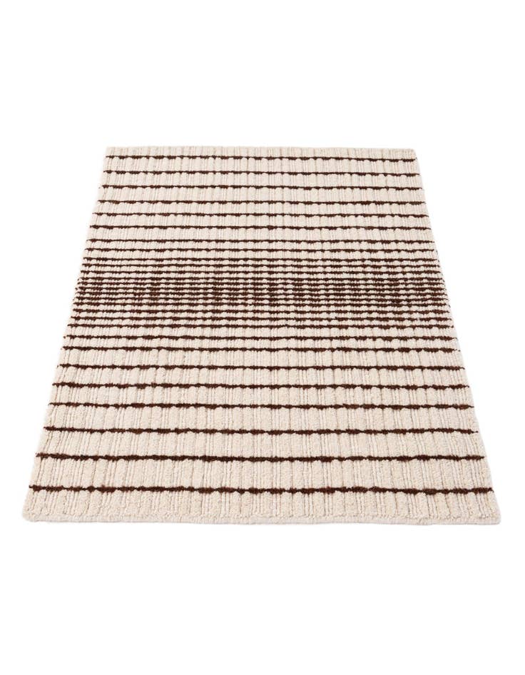 Detail image of  2' 2 x 3' 2  Hand Woven Hand Woven Chindi Cotton Wool Rug