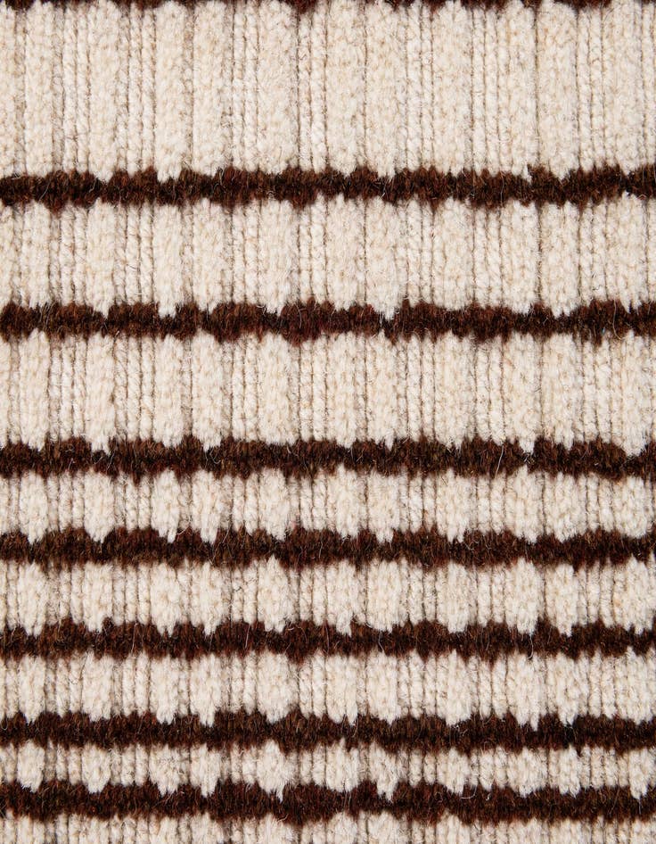 Detail image of  2' 2 x 3' 2  Hand Woven Hand Woven Chindi Cotton Wool Rug