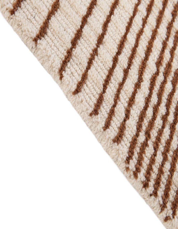 Detail image of  2' 2 x 3' 2  Hand Woven Hand Woven Chindi Cotton Wool Rug