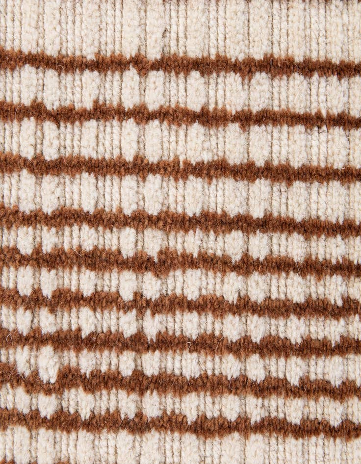 Detail image of  2' 2 x 3' 2  Hand Woven Hand Woven Chindi Cotton Wool Rug