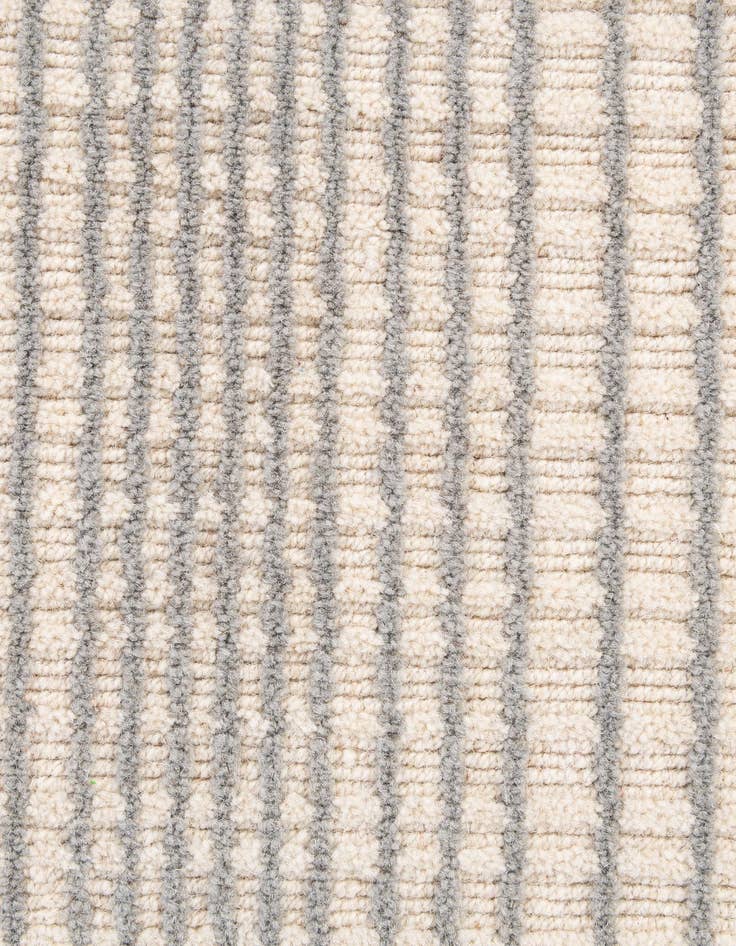 Detail image of  2' 1 x 3' 2  Hand Woven Hand Woven Chindi Cotton Wool Rug