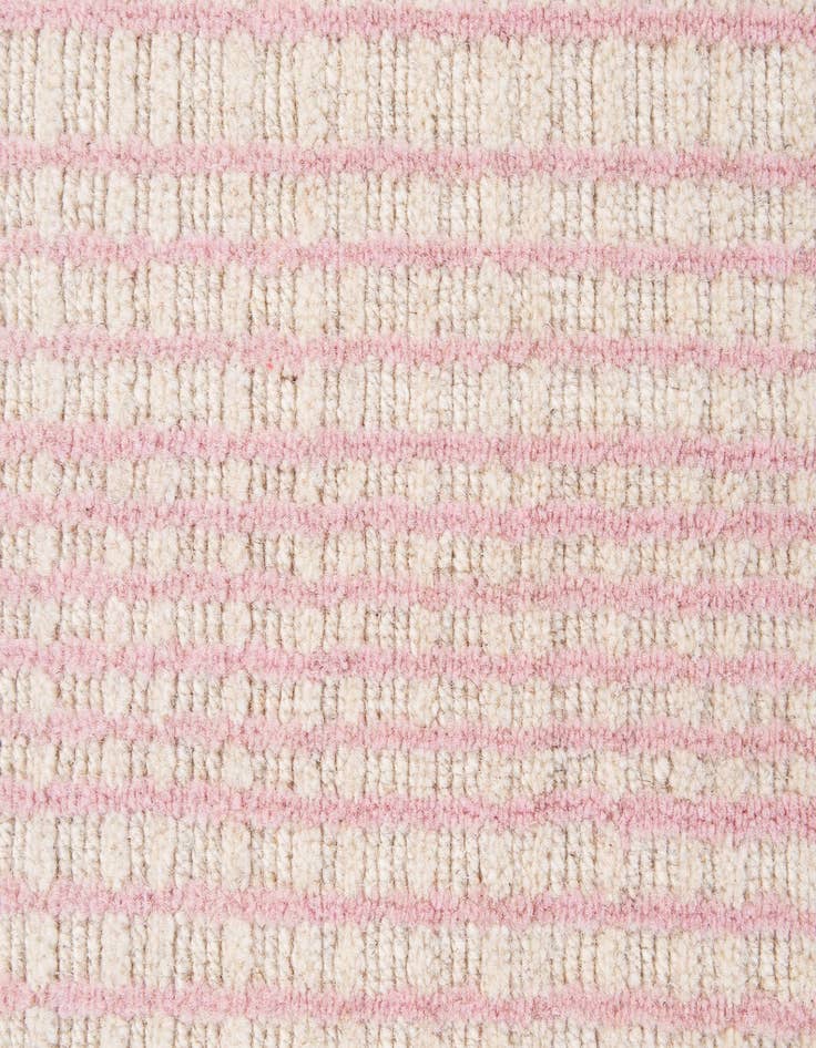 Detail image of  2' 1 x 3' 2  Hand Woven Hand Woven Chindi Cotton Wool Rug