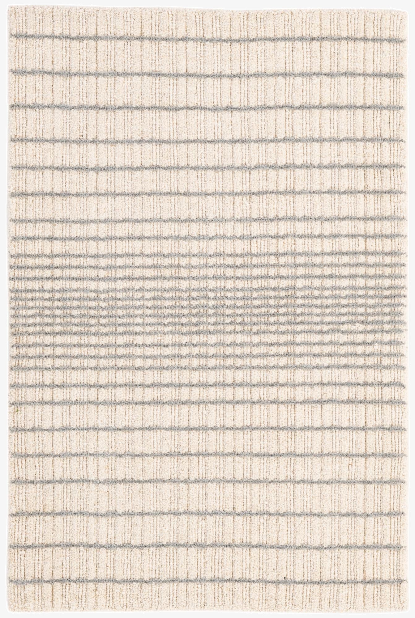  2' 1 x 3' 2  Hand Woven Hand Woven Chindi Cotton Wool Rug