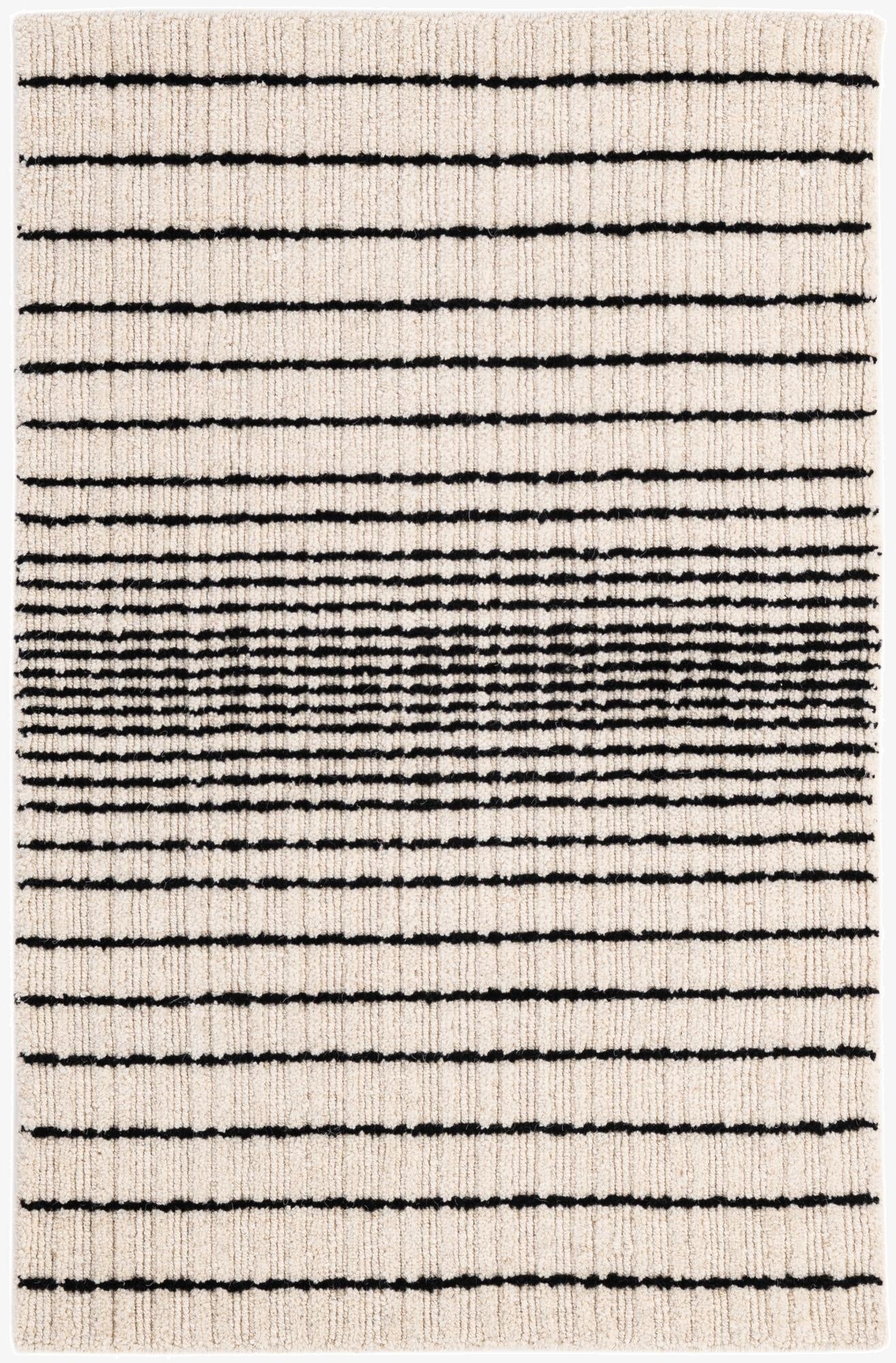  2' 1 x 3' 2  Hand Woven Hand Woven Chindi Cotton Wool Rug
