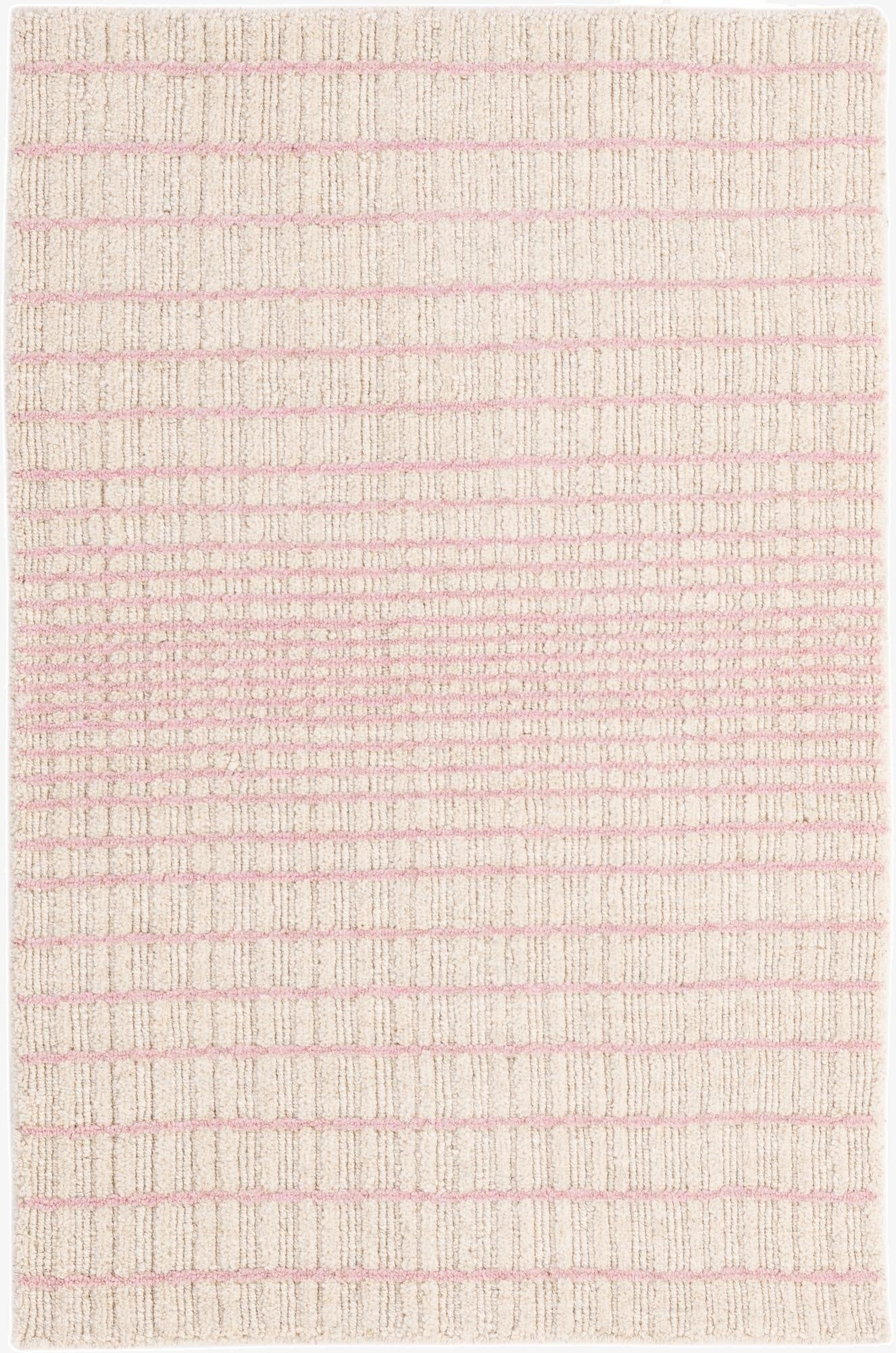  2' 1 x 3' 2  Hand Woven Hand Woven Chindi Cotton Wool Rug