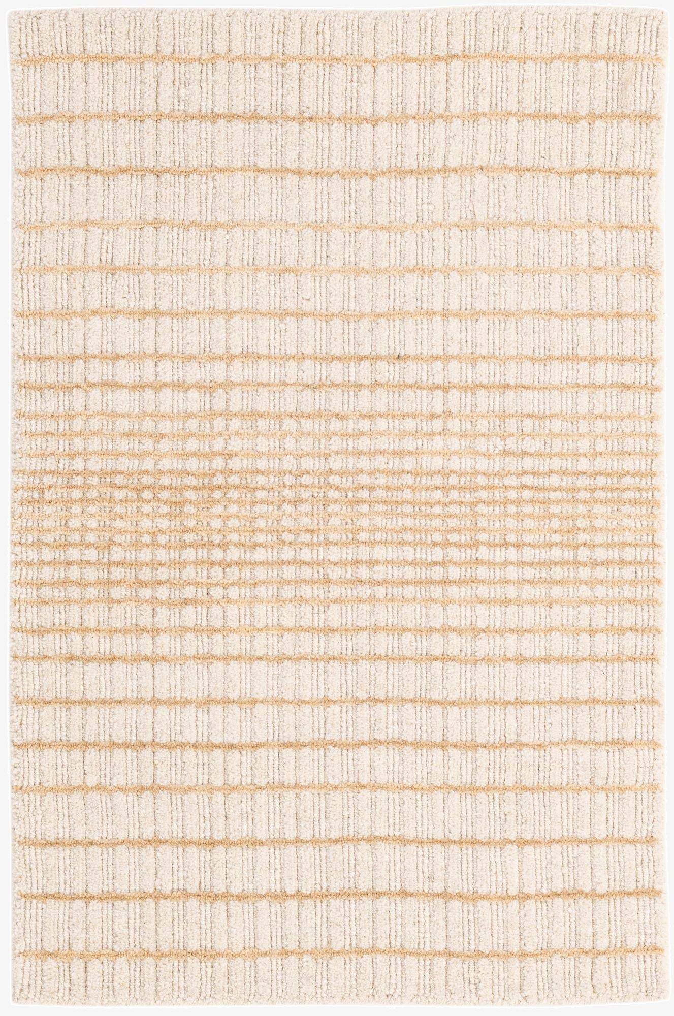  2' 1 x 3' 2  Hand Woven Hand Woven Chindi Cotton Wool Rug