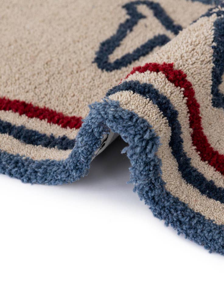 Detail image of  6' 1 x 9' Handtufted Wool Rug