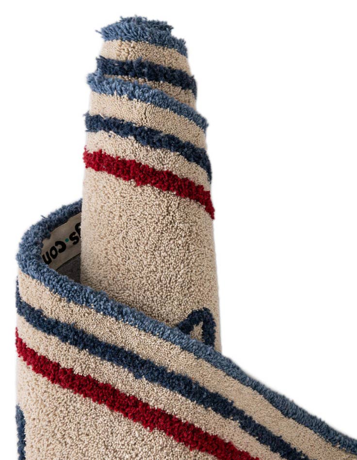 Detail image of  6' 1 x 9' Handtufted Wool Rug