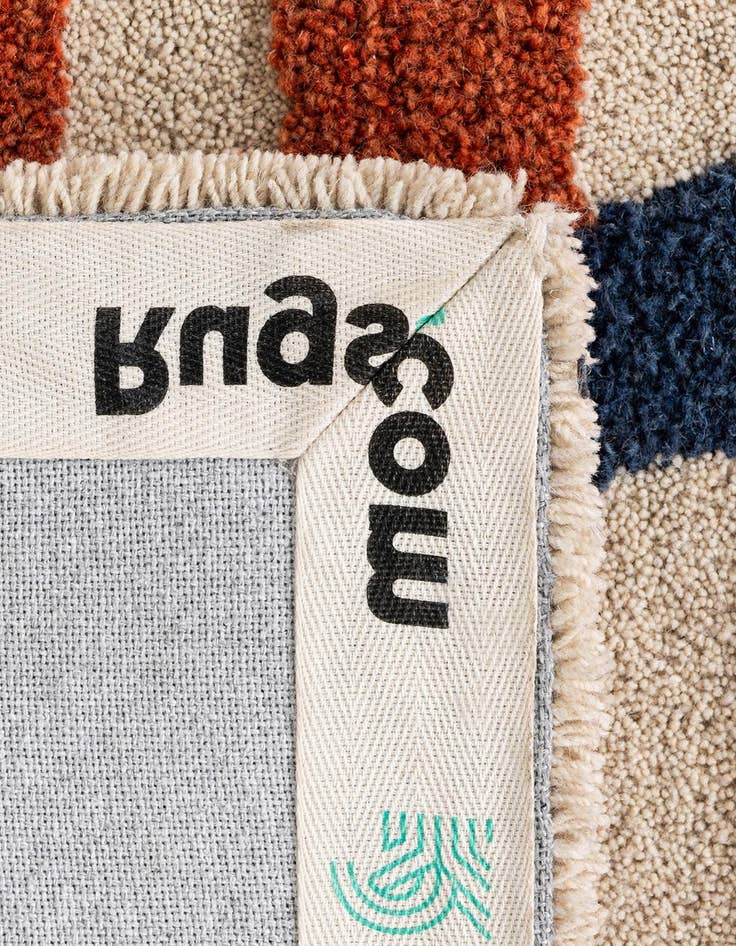 Detail image of  7' 1 x 10' Handtufted Wool Rug