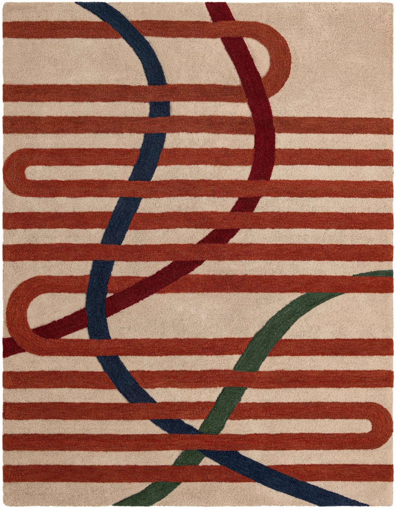 Primary image  7' 10 x 10' Handtufted Wool Rug