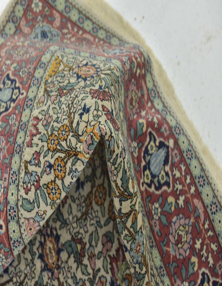 Detail image of  6' 9 x 9' 5  Hand Knotted Hereke Oriental Wool Rug