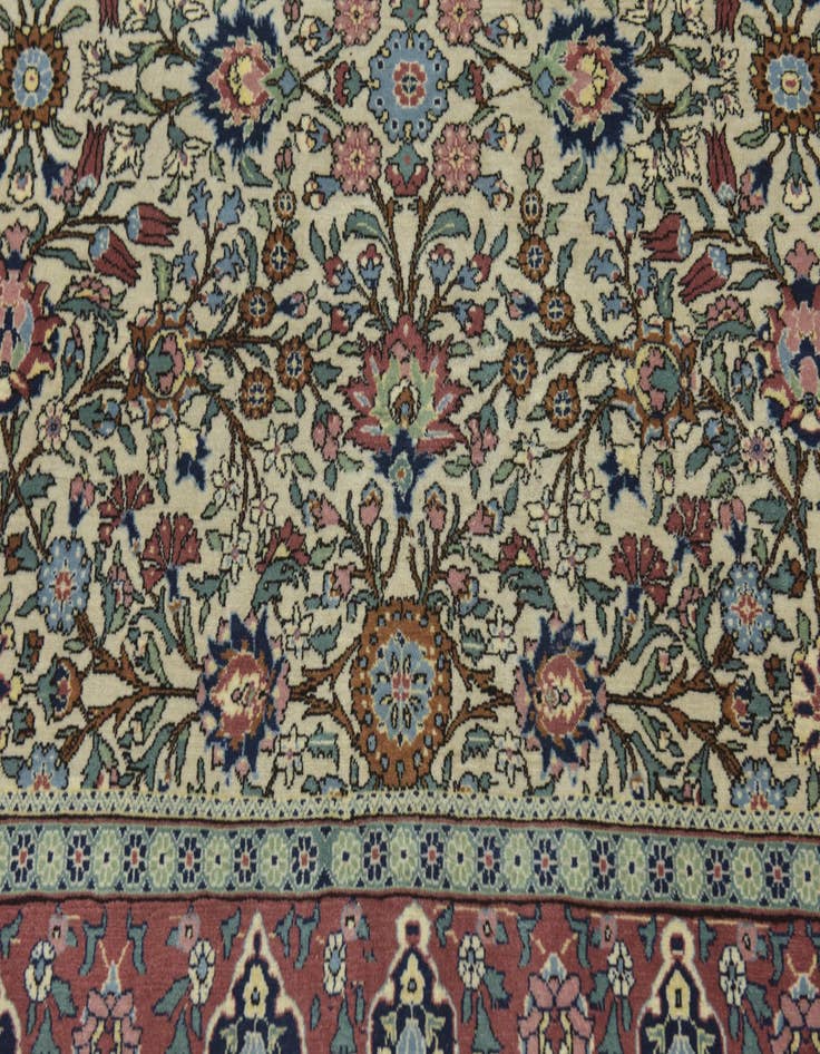 Detail image of  6' 9 x 9' 5  Hand Knotted Hereke Oriental Wool Rug