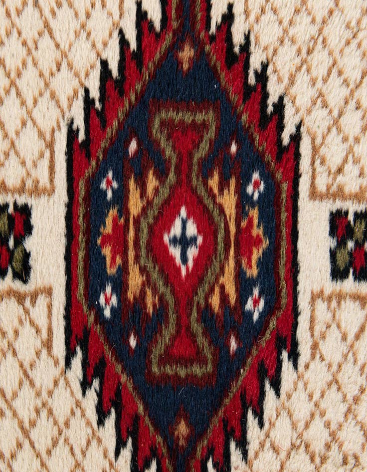 Detail image of  2' x 3'  Hand Knotted Heriz Wool Rug
