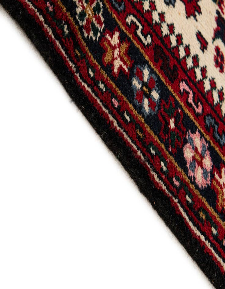 Detail image of  3' 1 x 5' 2  Hand Knotted Heriz Wool Rug