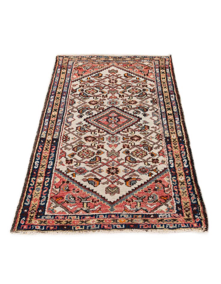 Detail image of  2' 4 x 3' 11  Hand Knotted Hossainabad Wool Rug