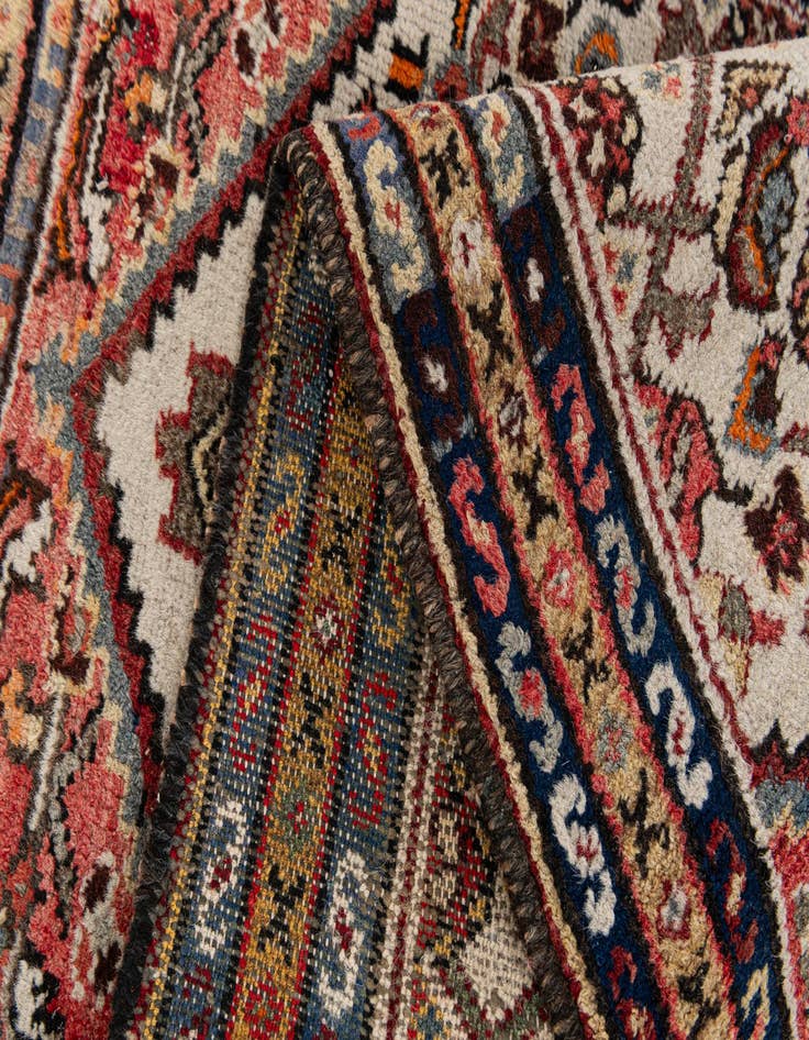 Detail image of  2' 4 x 3' 11  Hand Knotted Hossainabad Wool Rug