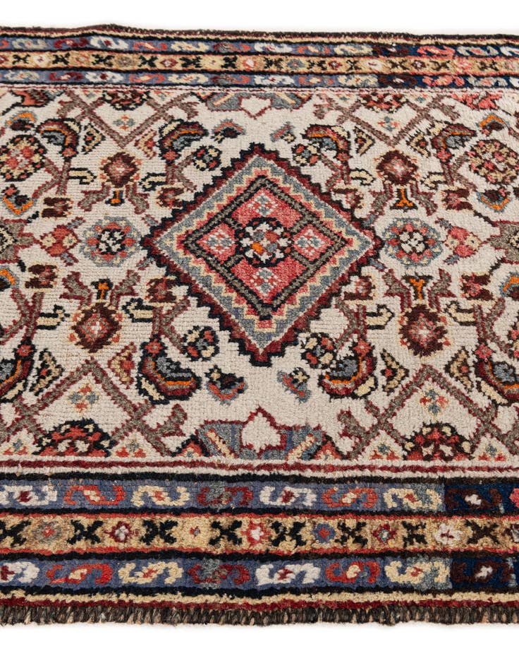 Detail image of  2' 4 x 3' 11  Hand Knotted Hossainabad Wool Rug