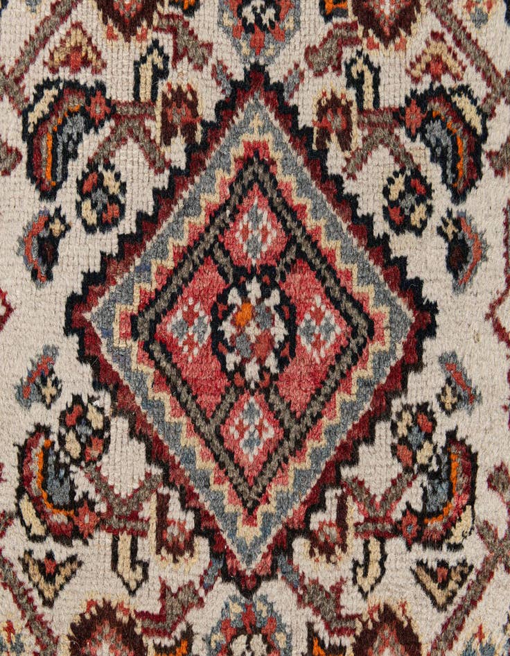 Detail image of  2' 4 x 3' 11  Hand Knotted Hossainabad Wool Rug