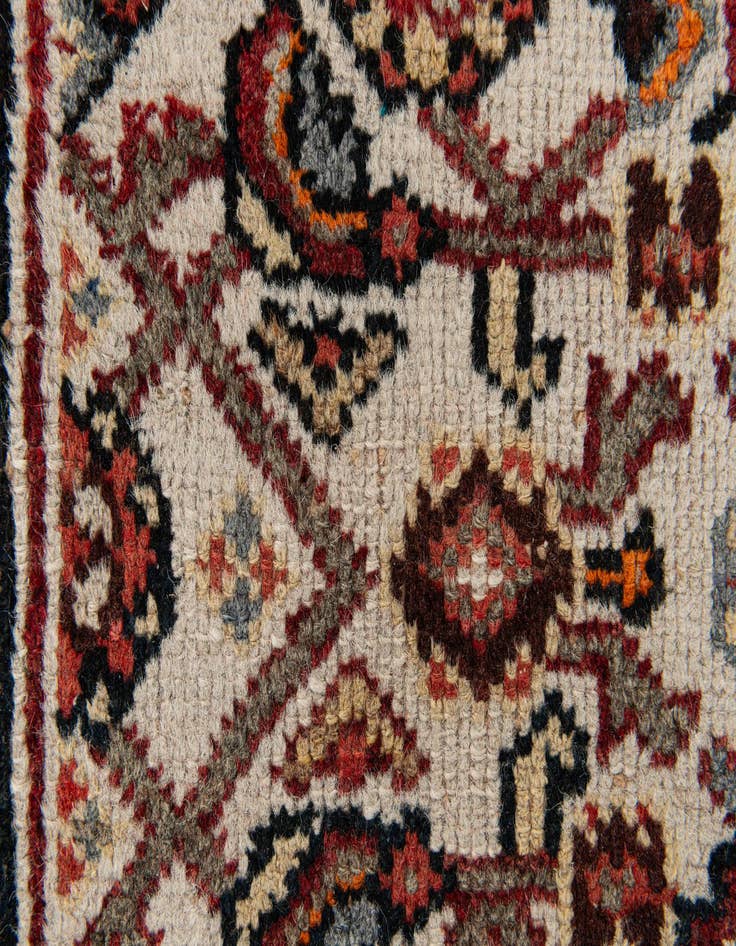 Detail image of  2' 4 x 3' 11  Hand Knotted Hossainabad Wool Rug