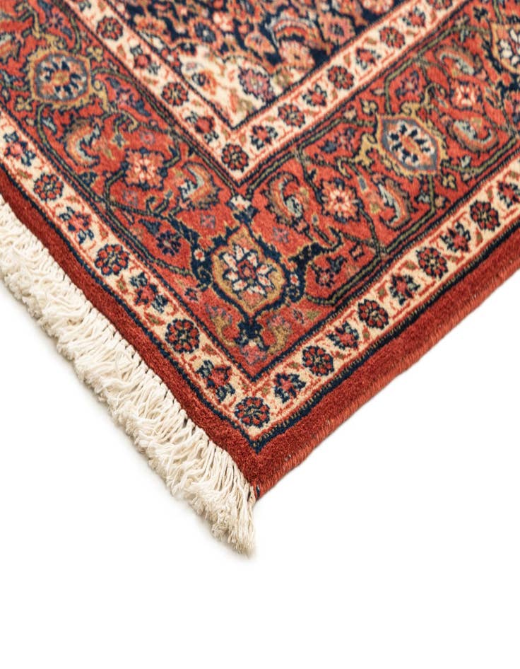 Detail image of  4' 5 x 6' 1  Hand Knotted Isfahan Wool Rug