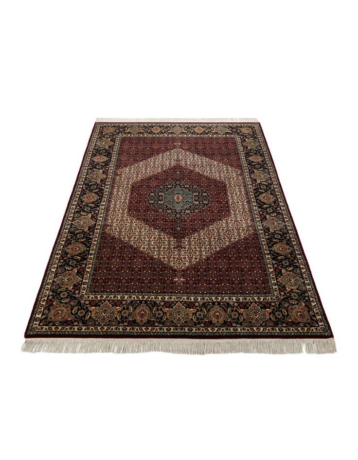 Detail image of  7' 1 x 10' 2  Hand Knotted Isfahan Oriental Wool Rug