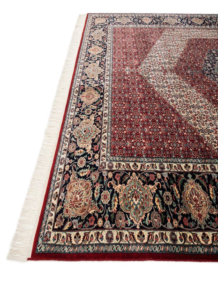Detail image of  7' 1 x 10' 2  Hand Knotted Isfahan Oriental Wool Rug
