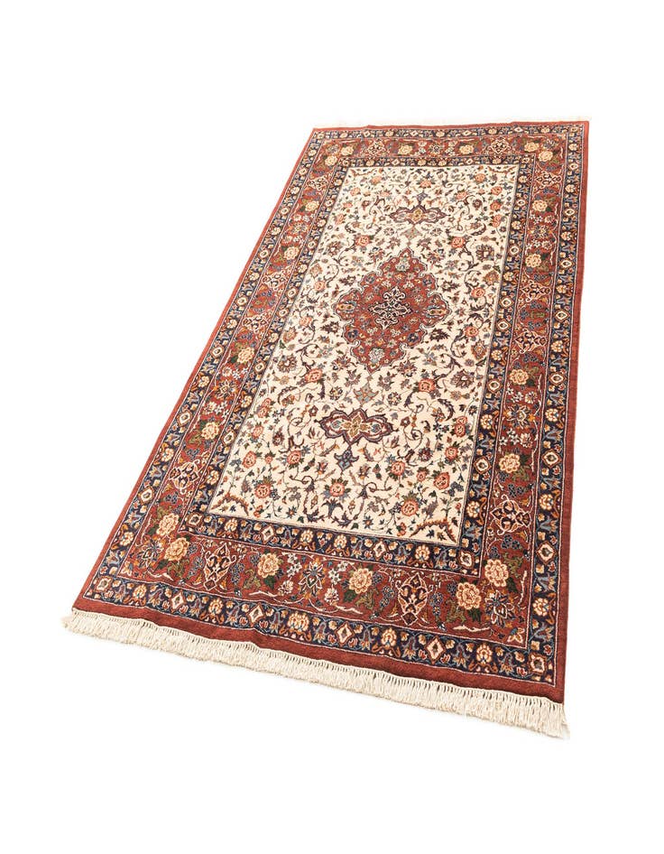 Detail image of  6' 8 x 9' 2  Hand Knotted Isfahan Oriental Wool Rug