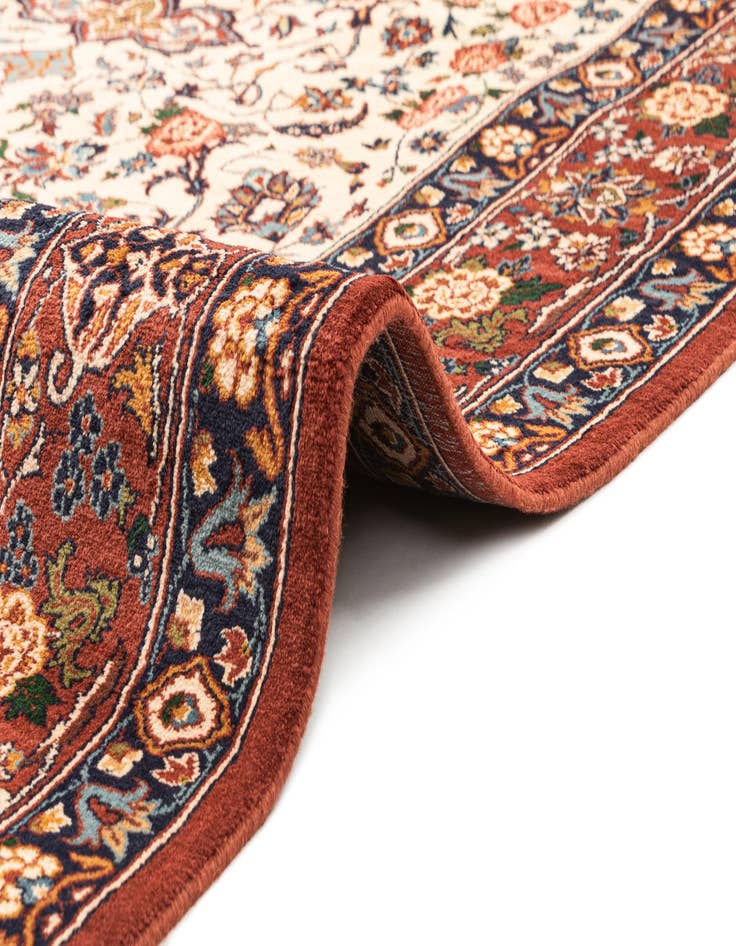 Detail image of  6' 8 x 9' 2  Hand Knotted Isfahan Oriental Wool Rug