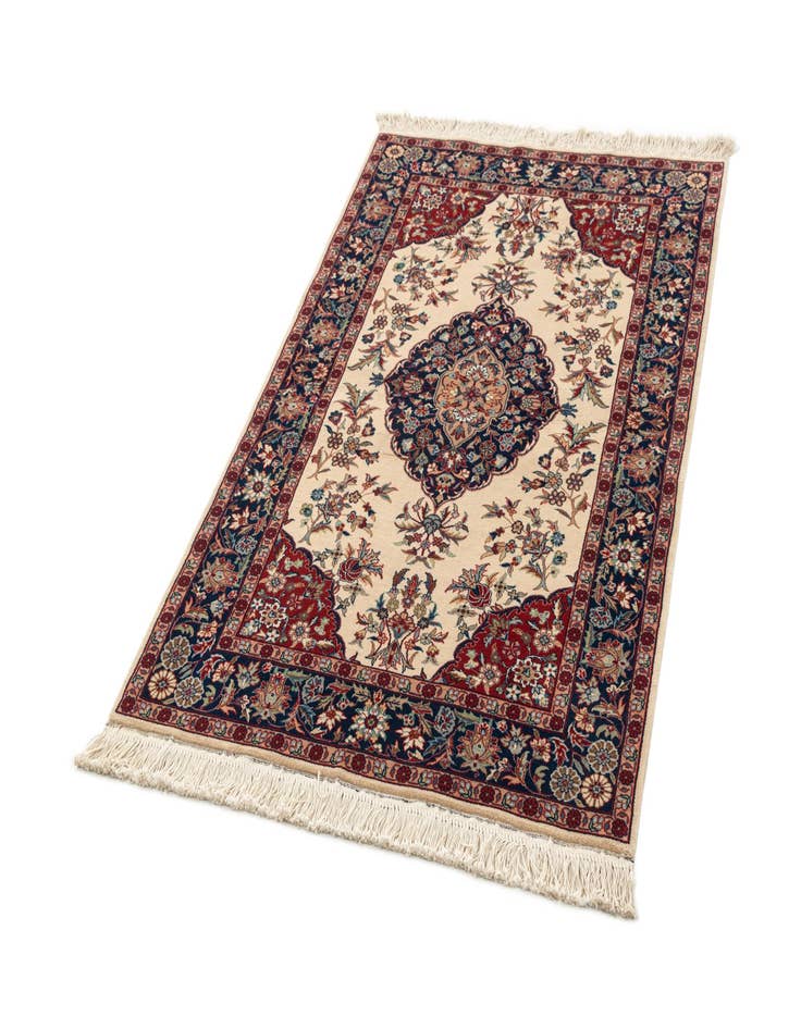 Detail image of  3' 4 x 5' 4  Hand Knotted Isfahan Oriental Wool Rug