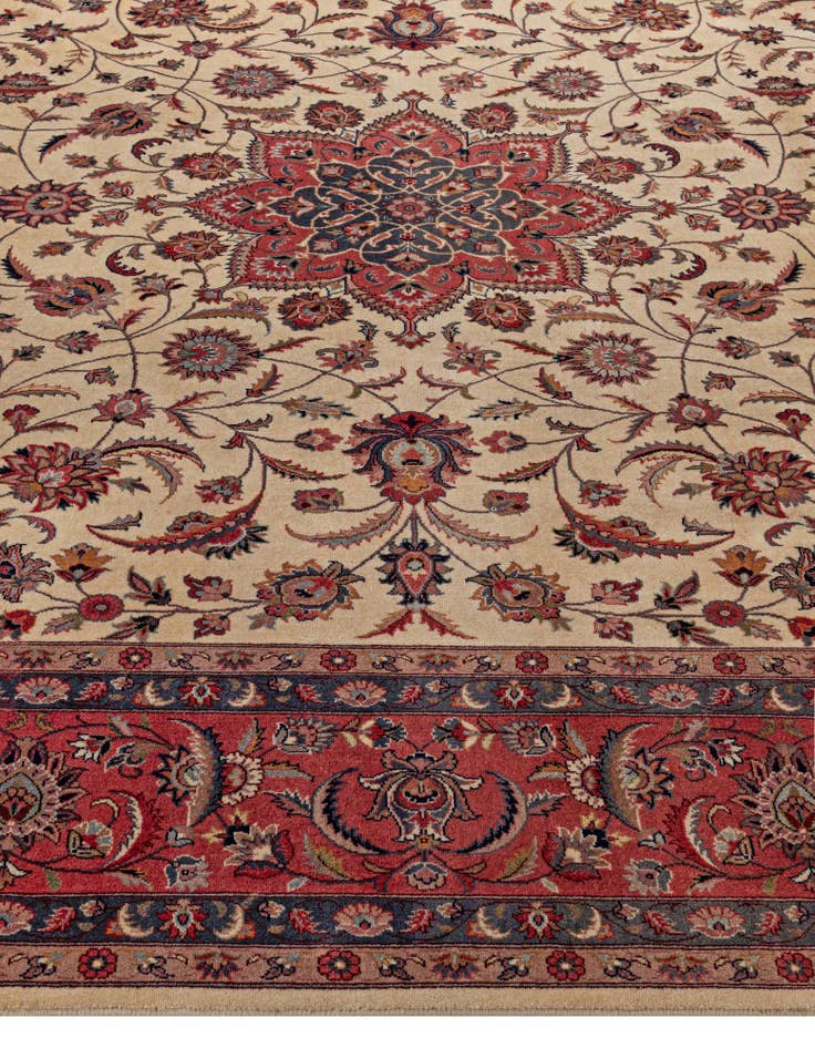 Detail image of  8' 2 x 10' 3  Hand Knotted Isfahan Wool Rug