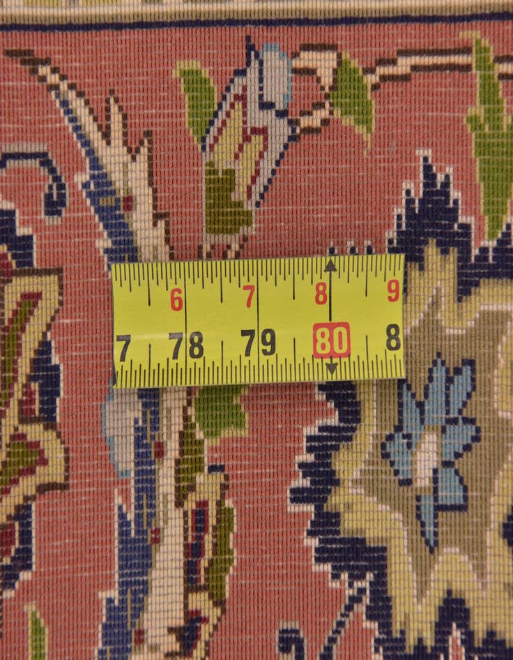 Detail image of  6' 5 x 9' 8  Hand Knotted Isfahan Persian Rug