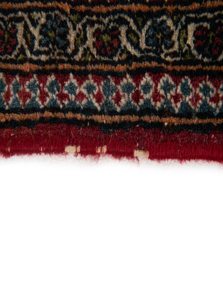 Detail image of  4' 8 x 7' 3  Hand Knotted Isfahan Persian Wool Rug
