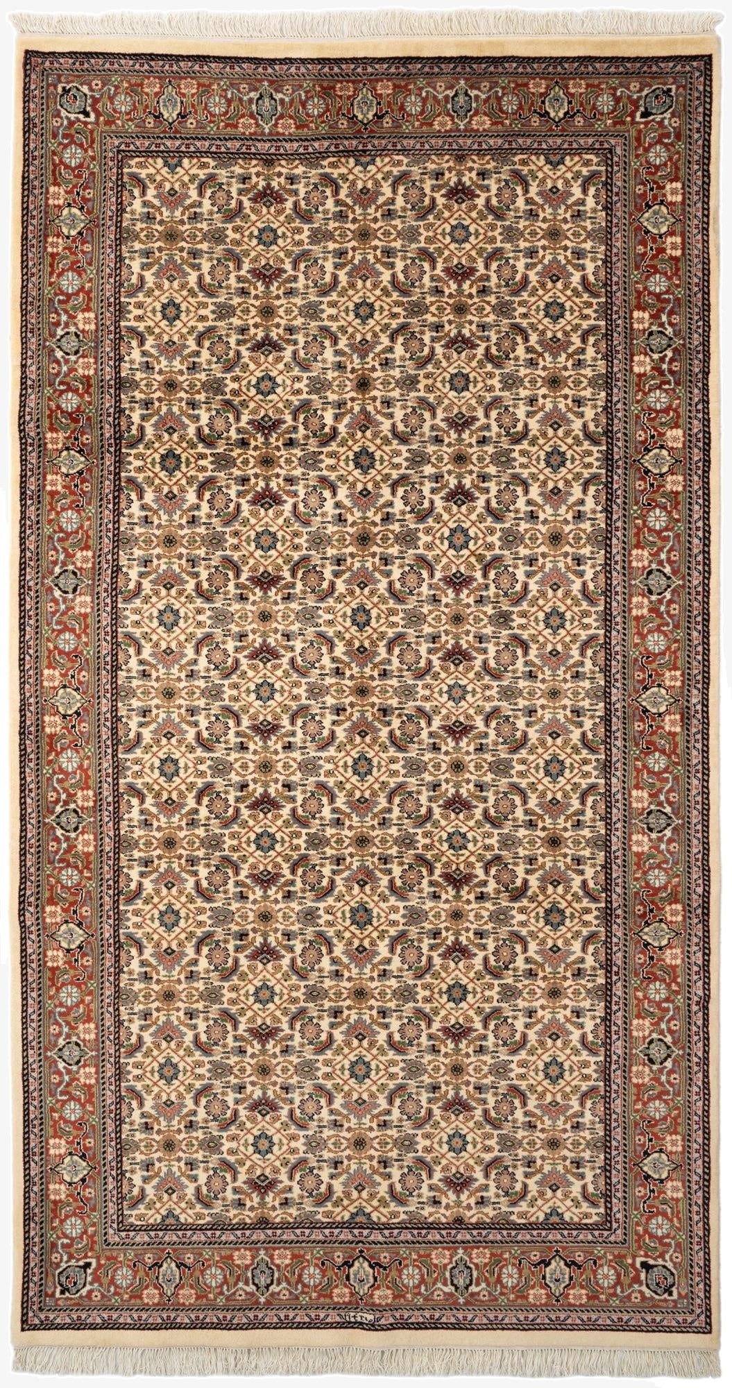  5' 9 x 10' 6  Hand Knotted Isfahan Wool Rug