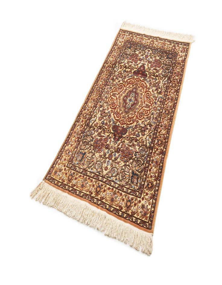 Detail image of  3' 6 x 6'  Hand Knotted Jaipur Agra Wool Rug