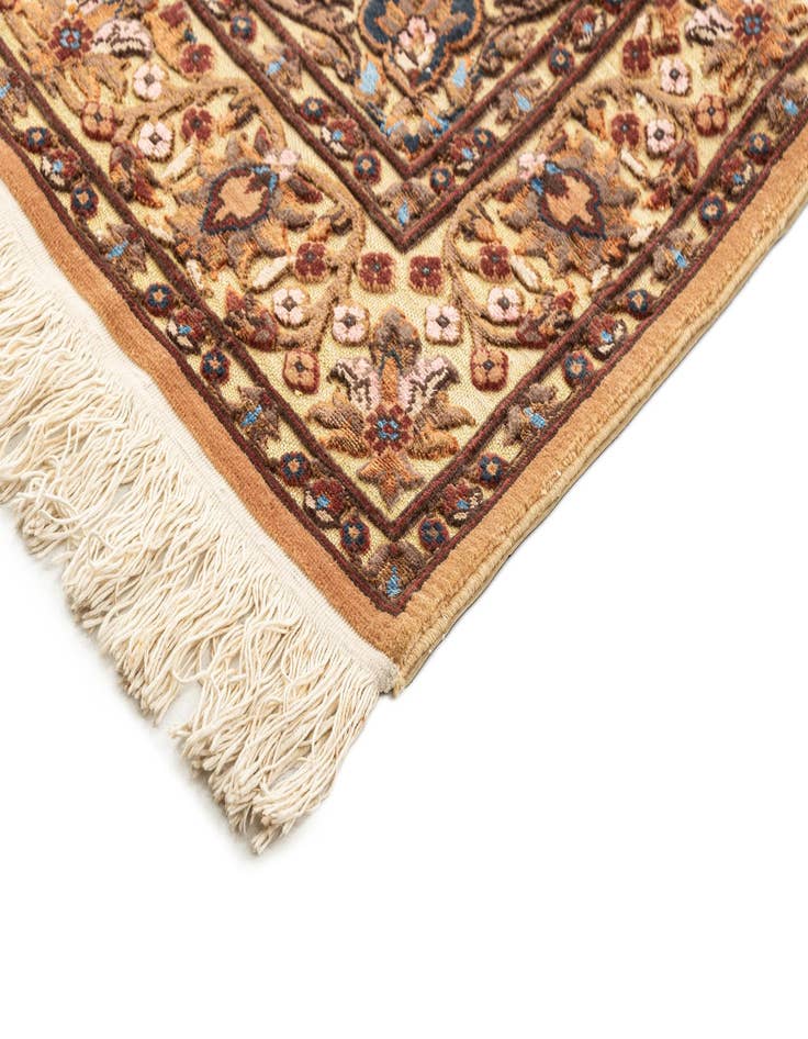 Detail image of  3' 6 x 6'  Hand Knotted Jaipur Agra Wool Rug