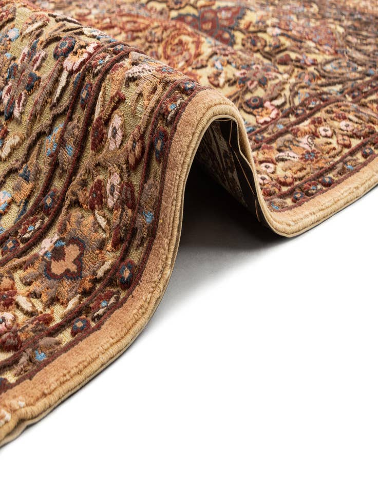 Detail image of  3' 6 x 6'  Hand Knotted Jaipur Agra Wool Rug