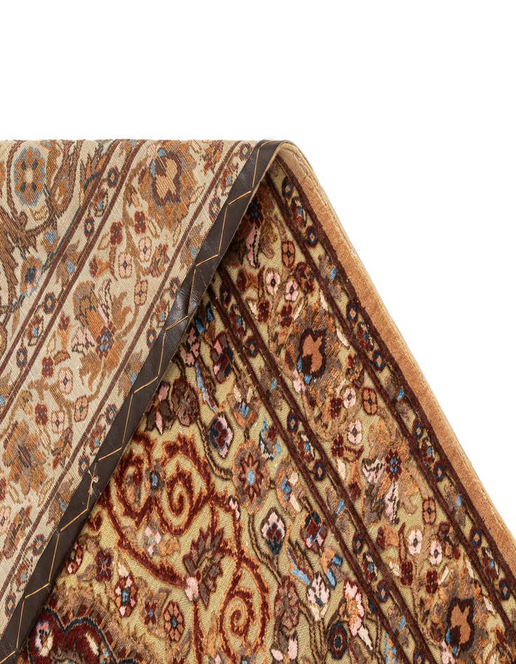 Detail image of  3' 6 x 6'  Hand Knotted Jaipur Agra Wool Rug