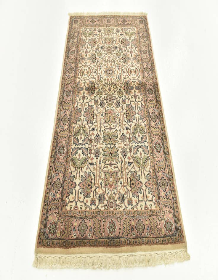 Detail image of  3' 4 x 5' 4  Hand Knotted Jaipur Agra Wool Rug