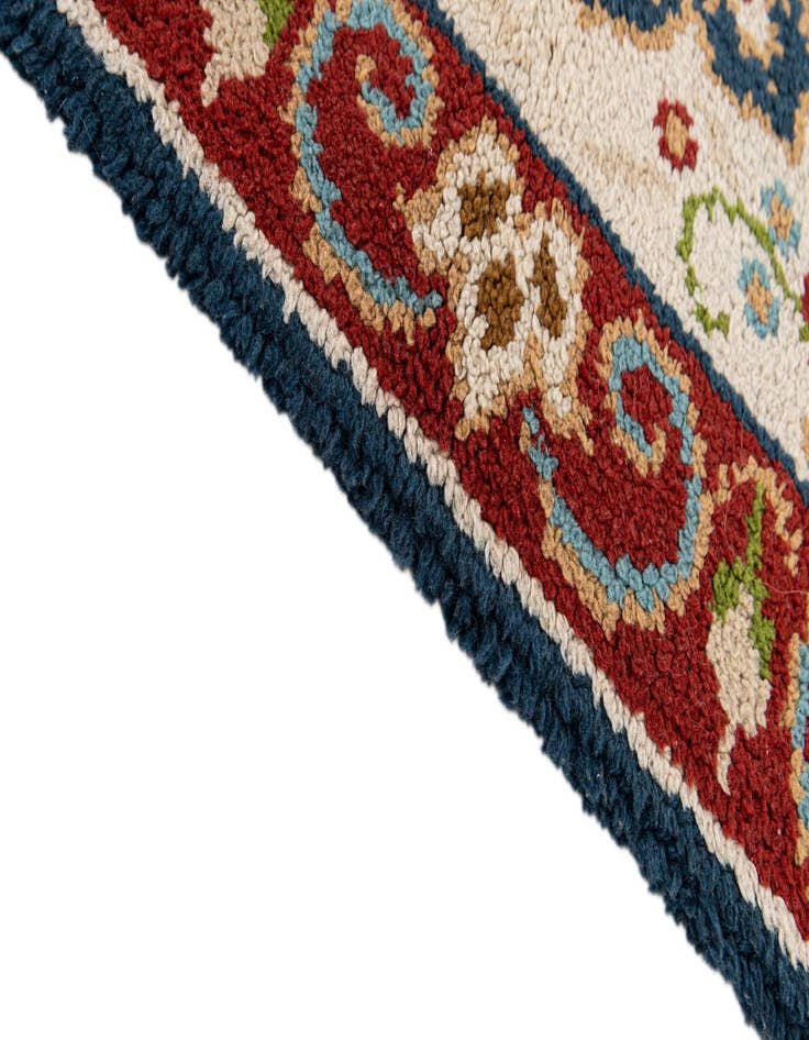 Detail image of  2' 10 x 4' 10  Hand Knotted Jaipur Agra Wool Rug