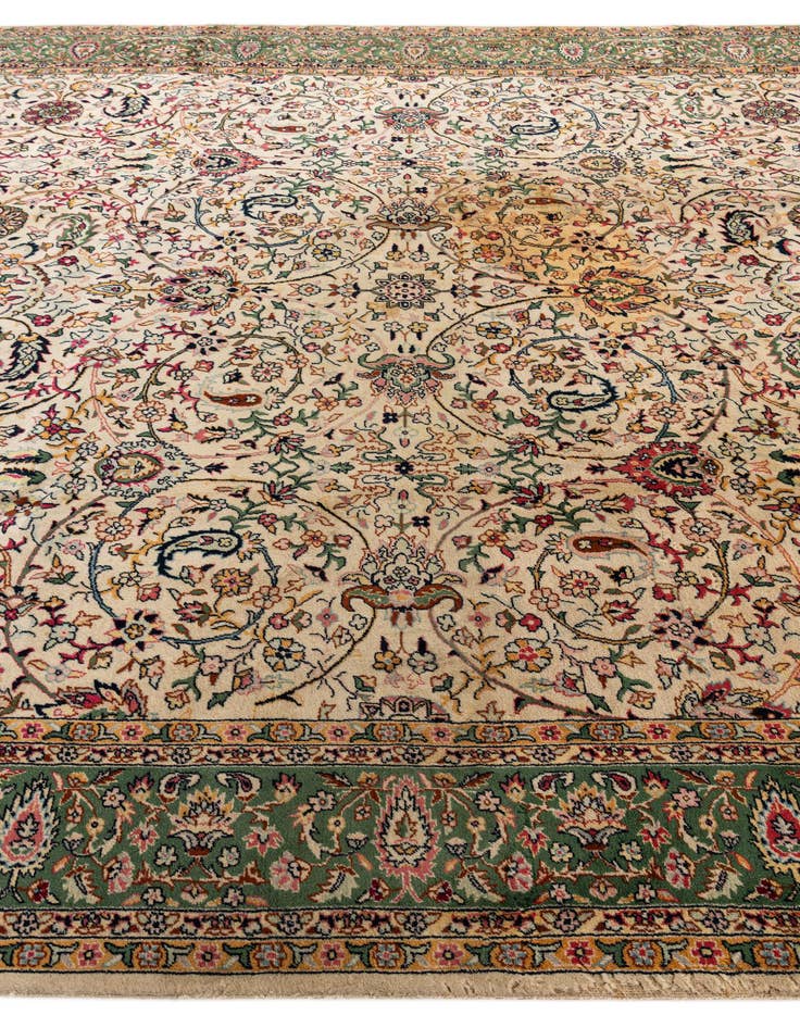 Detail image of 8' 9 x 12' 2 Hand Knotted Jaipur Agra Wool Rug