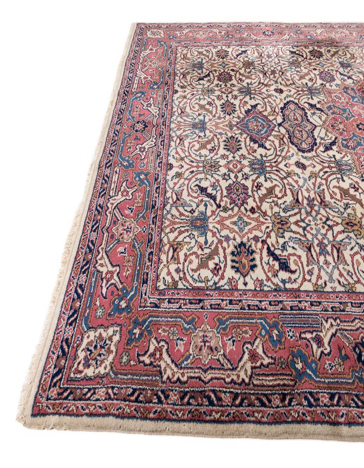 Detail image of  7' 1 x 11' 7  Hand Knotted Jaipur Agra Wool Rug