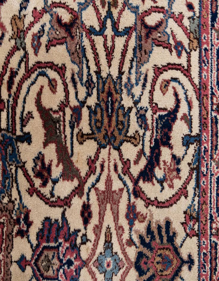 Detail image of  7' 1 x 11' 7  Hand Knotted Jaipur Agra Wool Rug