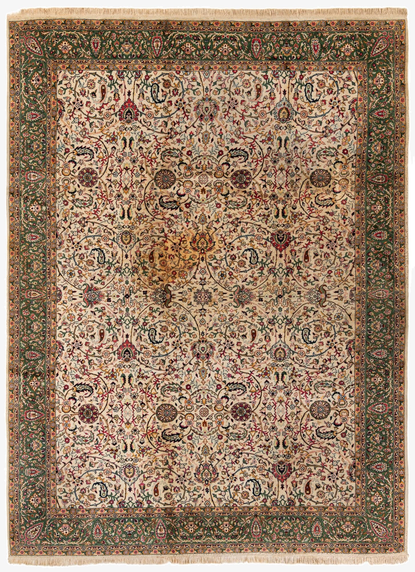  8' 9 x 12' 2  Hand Knotted Jaipur Agra Wool Rug