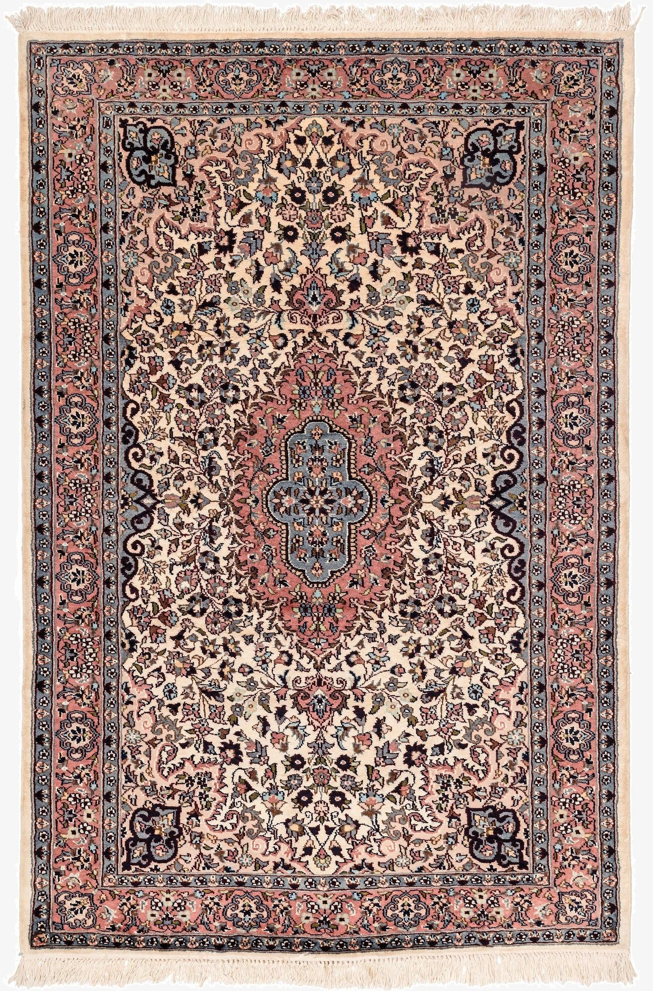  4' 3 x 6' 5  Hand Knotted Jaipur Oriental Rug