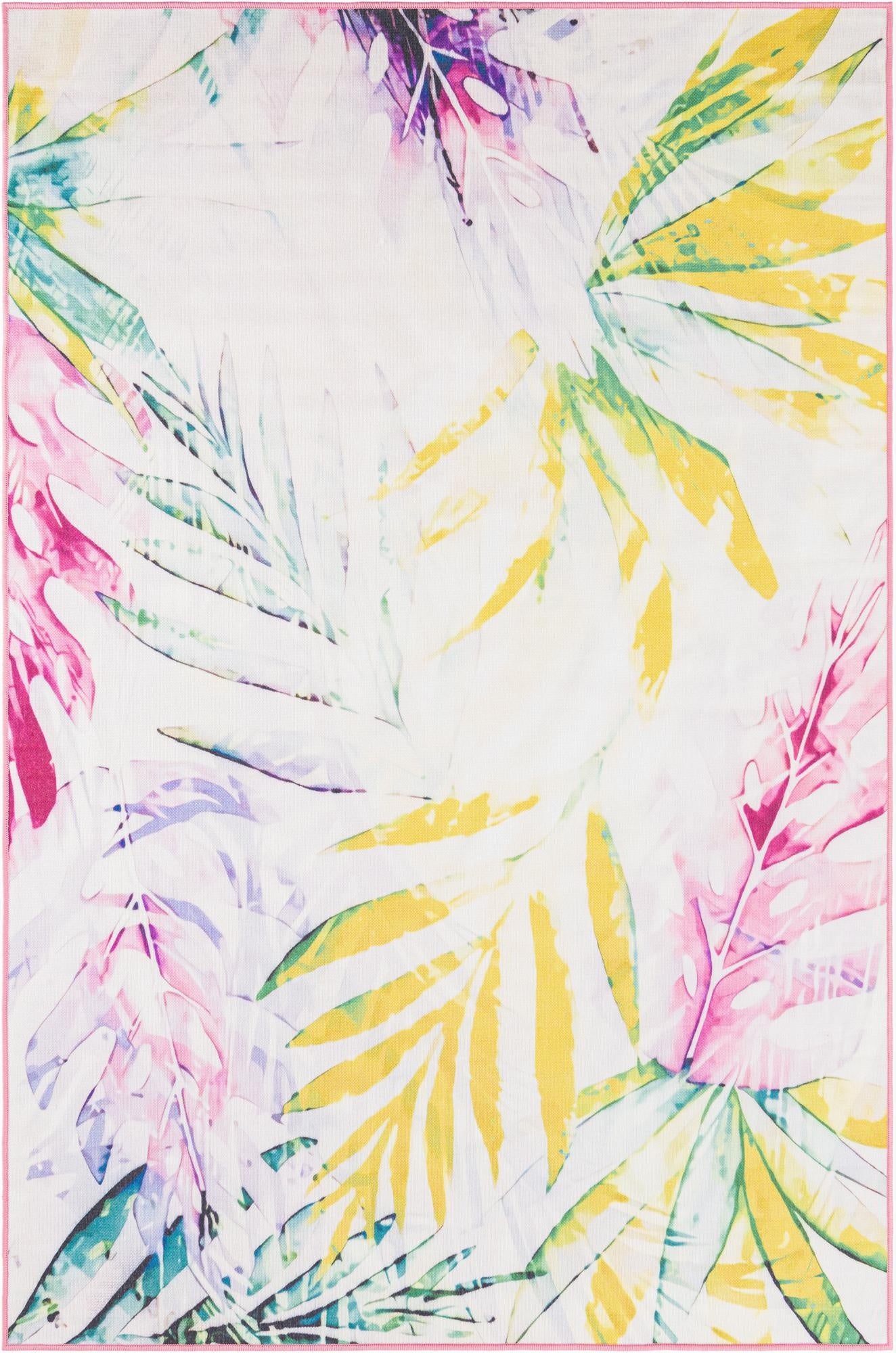  5' 3 x 8'  Washable Jill Zarin Caribbean Indoor / Outdoor Rug